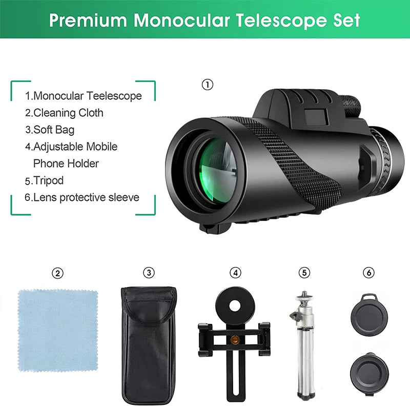 VisionX 80x100 HD Monocular Telescope