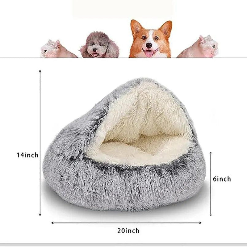 Cozy round bed for pets - Blitzshopp.com