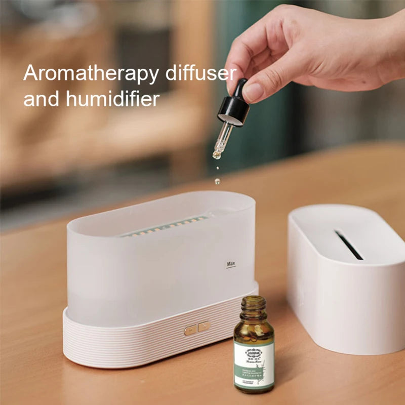 Kinscoter Aroma Diffuser with LED Flame Lamp  - Blitzshopp.com