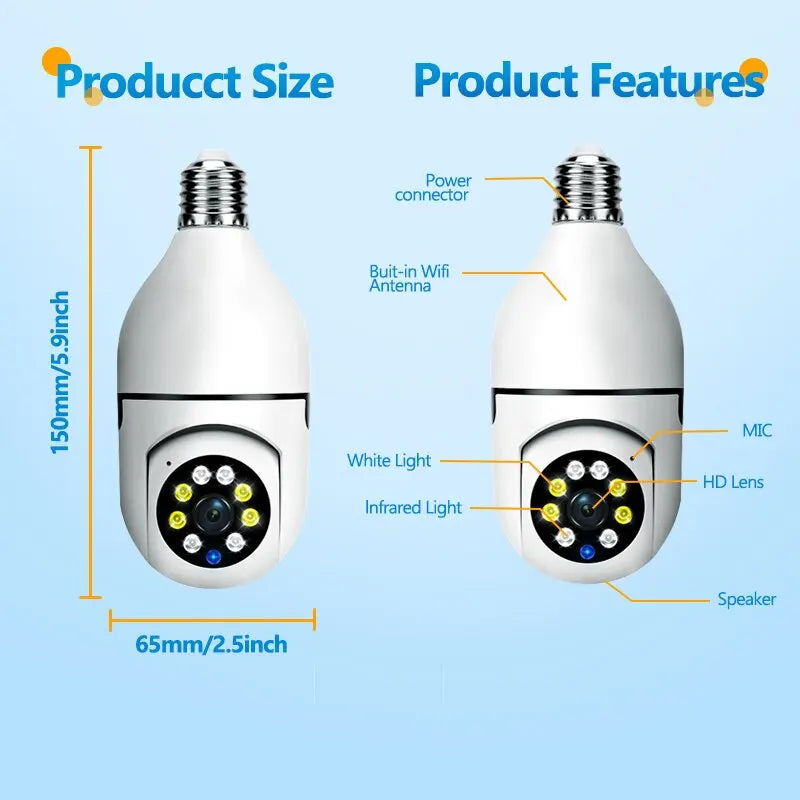 VisionGuard 5G Surveillance Bulb