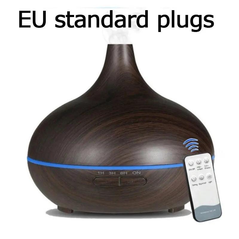 Intelligent Wood Grain Aromatherapy Humidifier - Blitzshopp.com