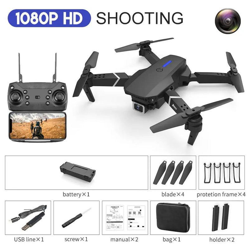 E88Pro RC Drone: 4K Camera, Foldable Design - Blitzshopp.com