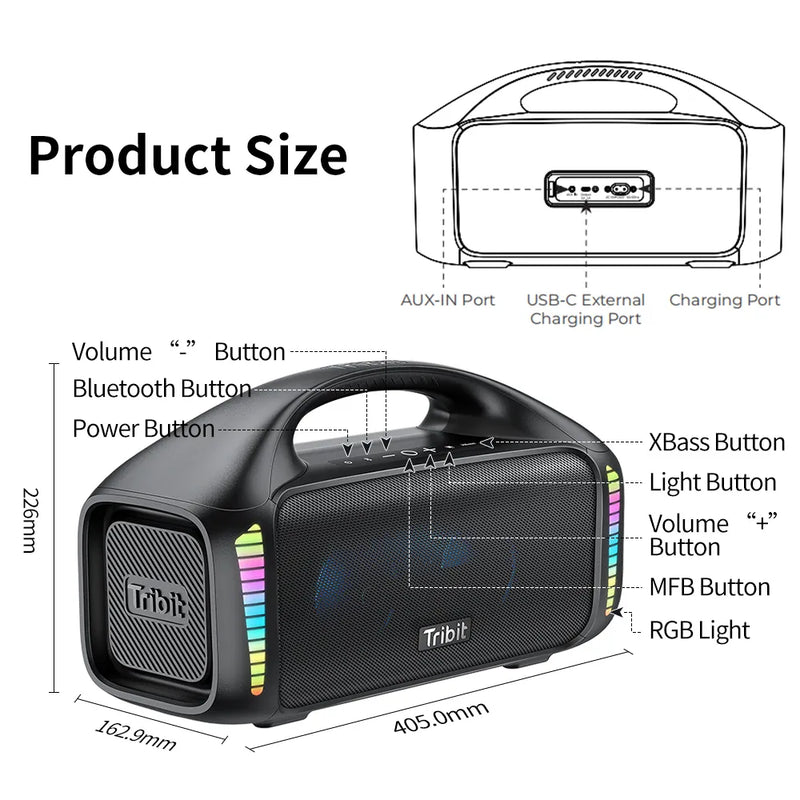 Tribit StormBox Blast - Portable Speaker