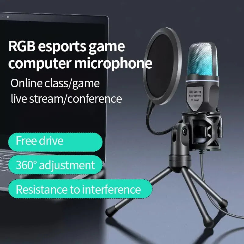 SF666R USB Microphone - Gaming & Recording Excellence - Blitzshopp.com