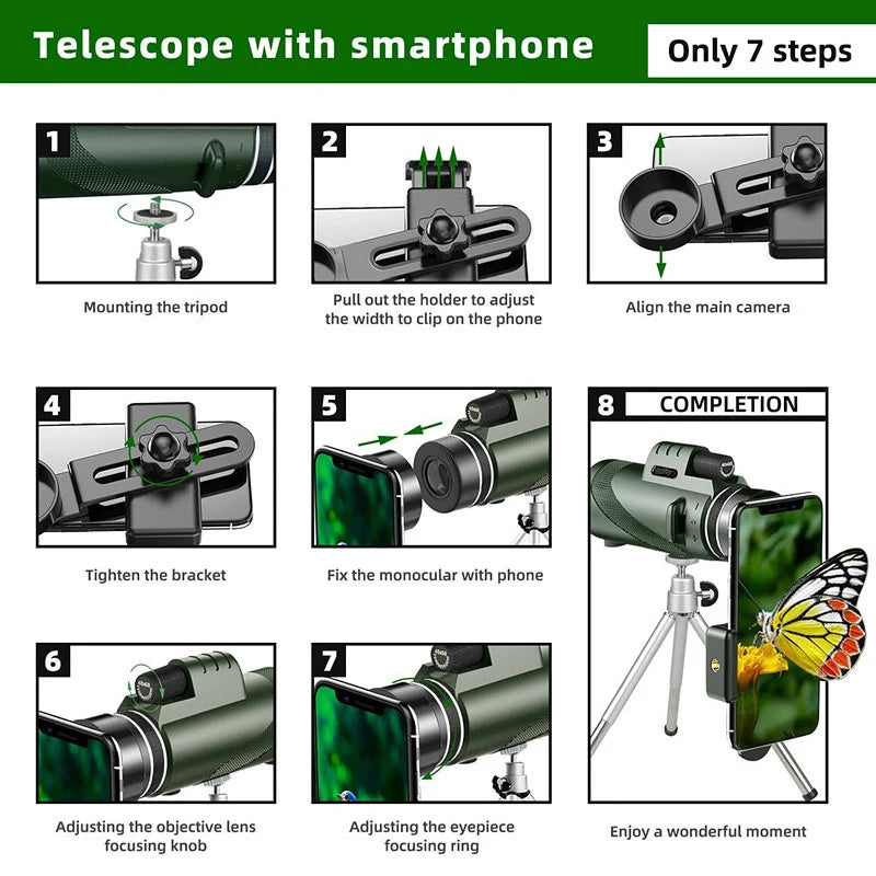 VisionX 80x100 HD Monocular Telescope