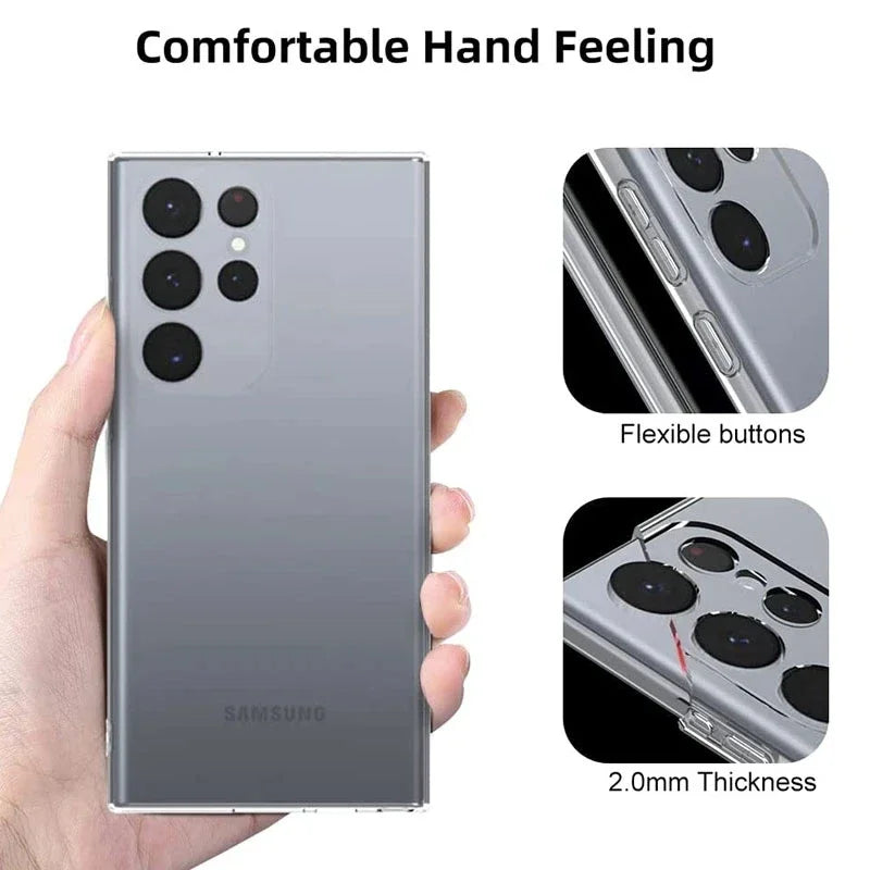 "Crystal Clear Protection: Soft Silicone Phone Case for Samsung Galaxy Series - Safeguard Your Device in Style!" - Blitzshopp.com