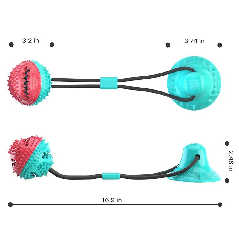 Interactive toy with suction cup for large dogs - Blitzshopp.com