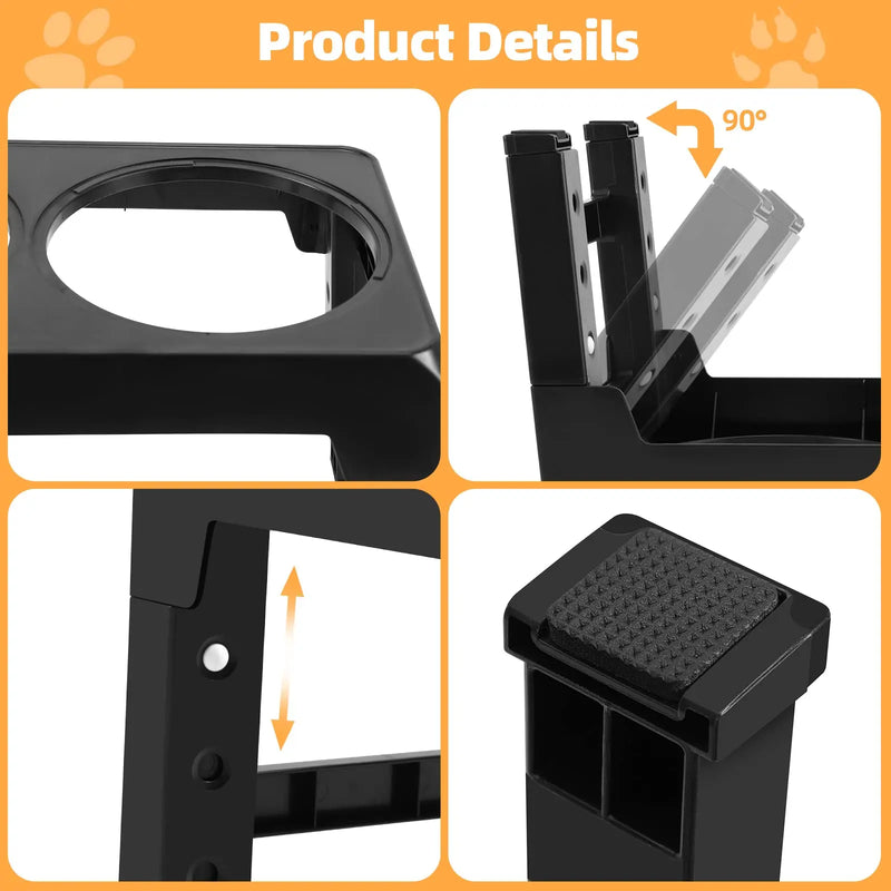 Adjustable Elevated Dog Feeder with