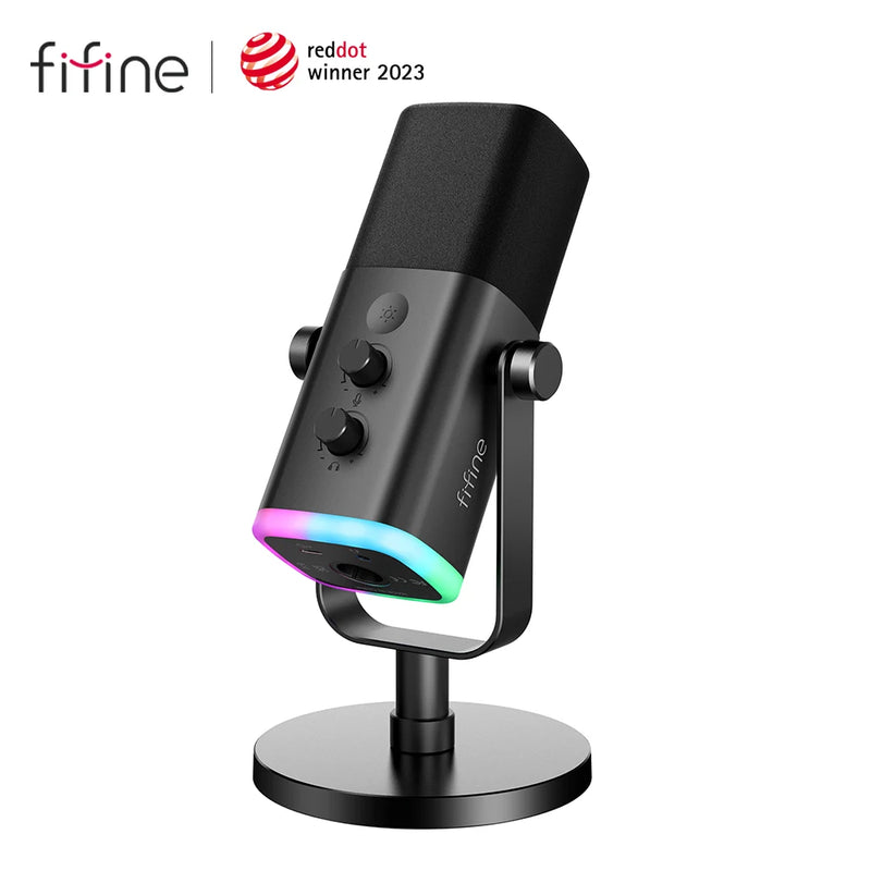 "Master Your Sound with Precision: FIFINE USB/XLR Dynamic Microphone - The Perfect Ally for Your Gaming, Streaming, and Content Creation!" - Blitzshopp.com